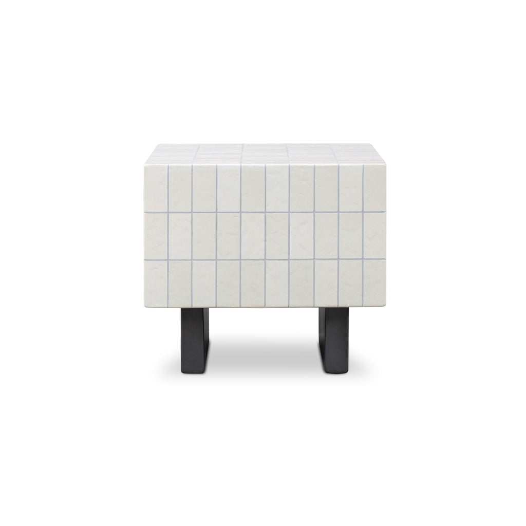 Farren Outdoor Side Table Cream