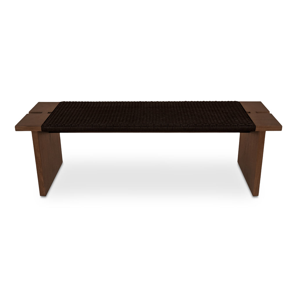 Merritt Outdoor Bench Dark Brown