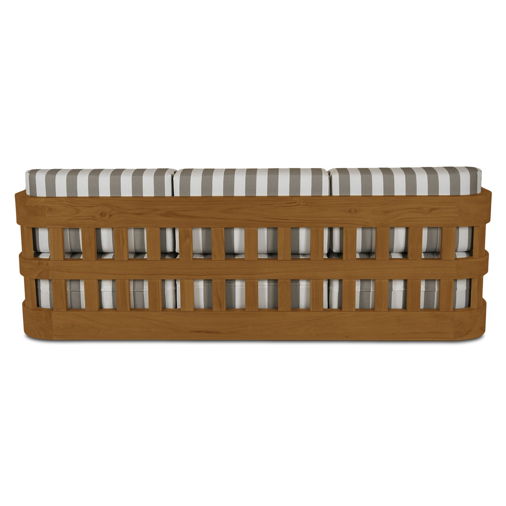 Adelaide Outdoor Sofa Brown Stripe