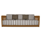 Adelaide Outdoor Sofa Brown Stripe