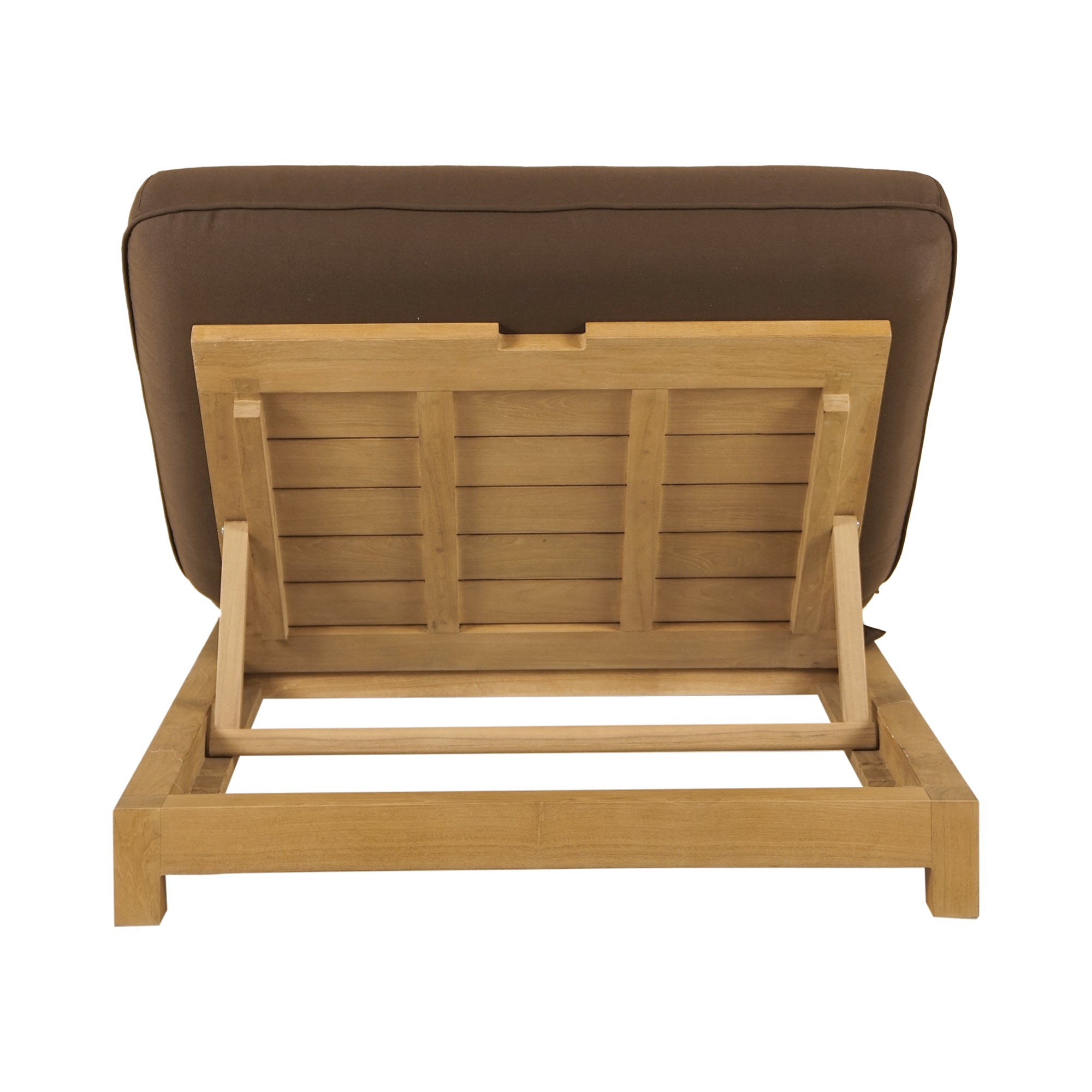 Enzo Outdoor Adjustable Lounge Chair Brown