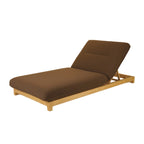 Enzo Outdoor Adjustable Lounge Chair Brown