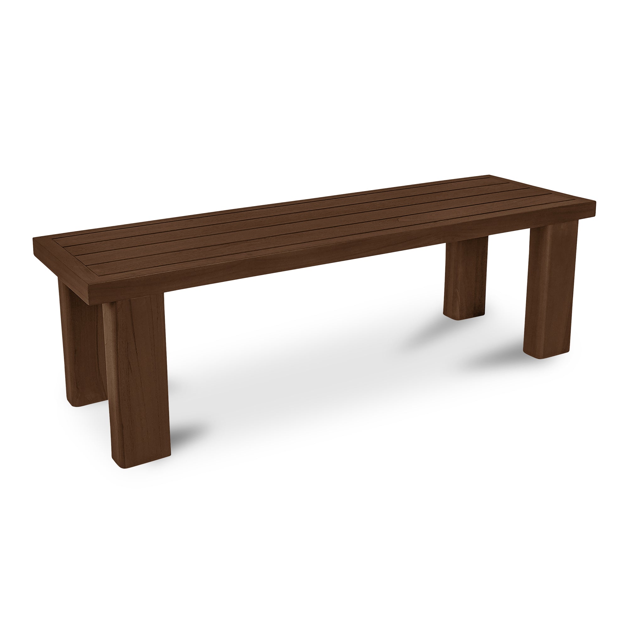 Marina Outdoor Bench Brown