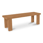 Marina Outdoor Dining Bench Natural