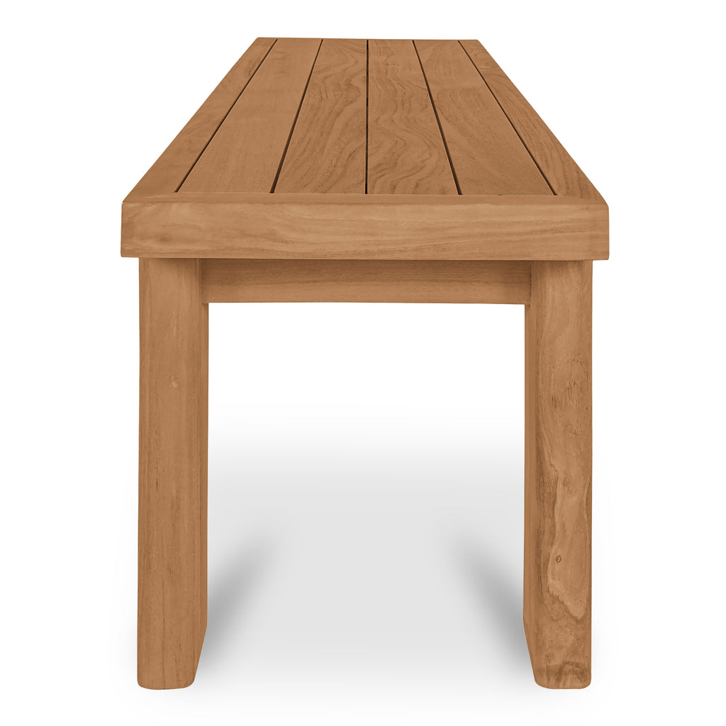Marina Outdoor Dining Bench Natural