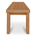 Marina Outdoor Dining Bench Natural