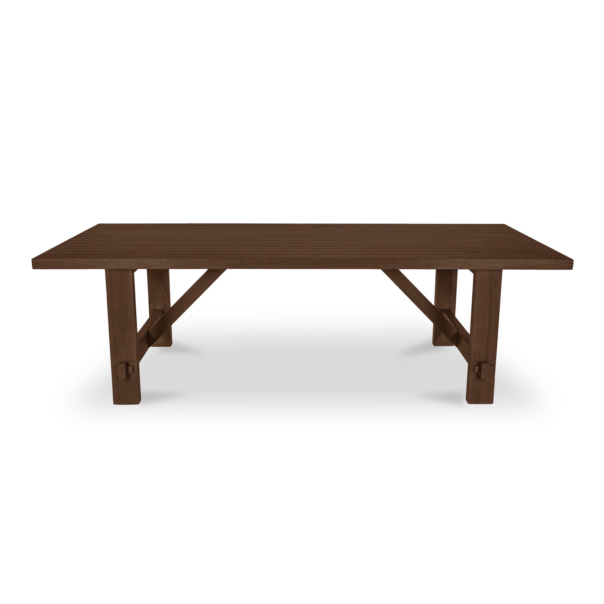Esmond Outdoor Dining Table Brown