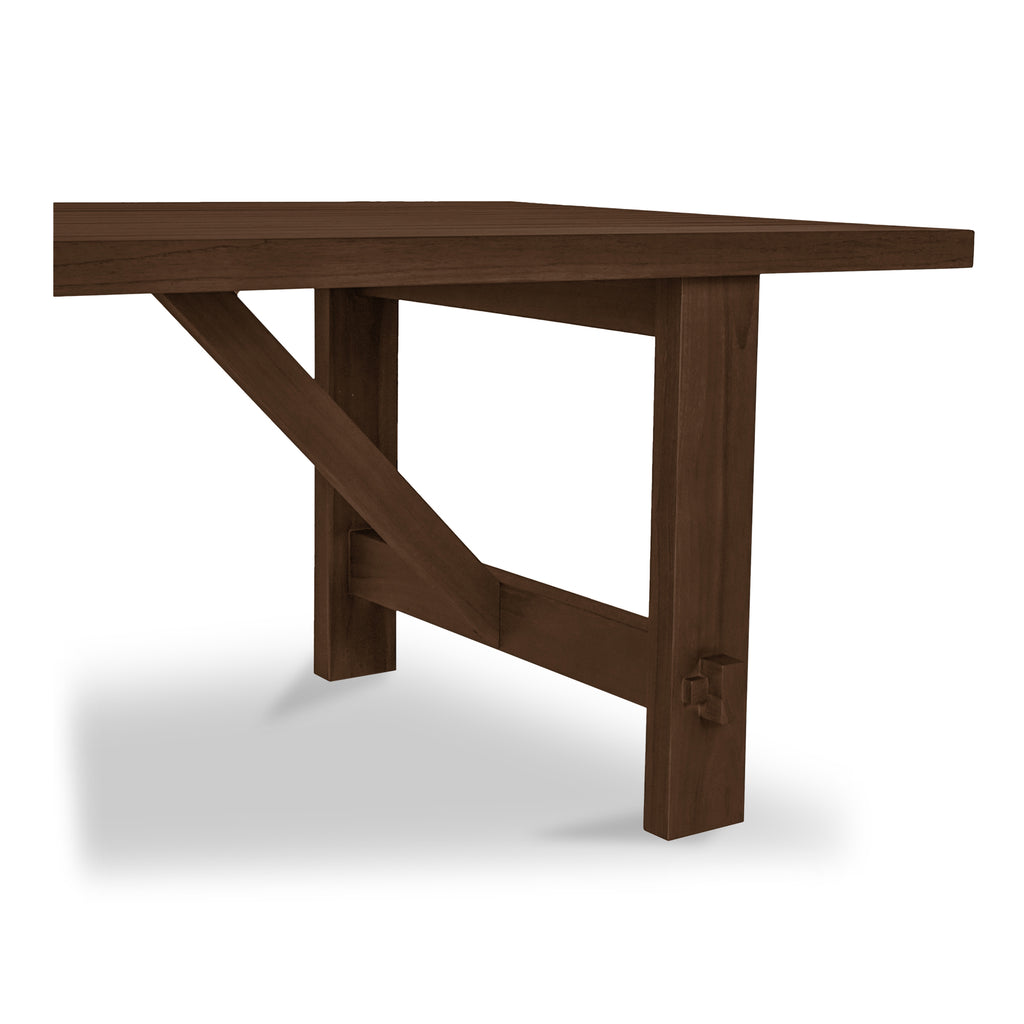 Esmond Outdoor Dining Table Brown