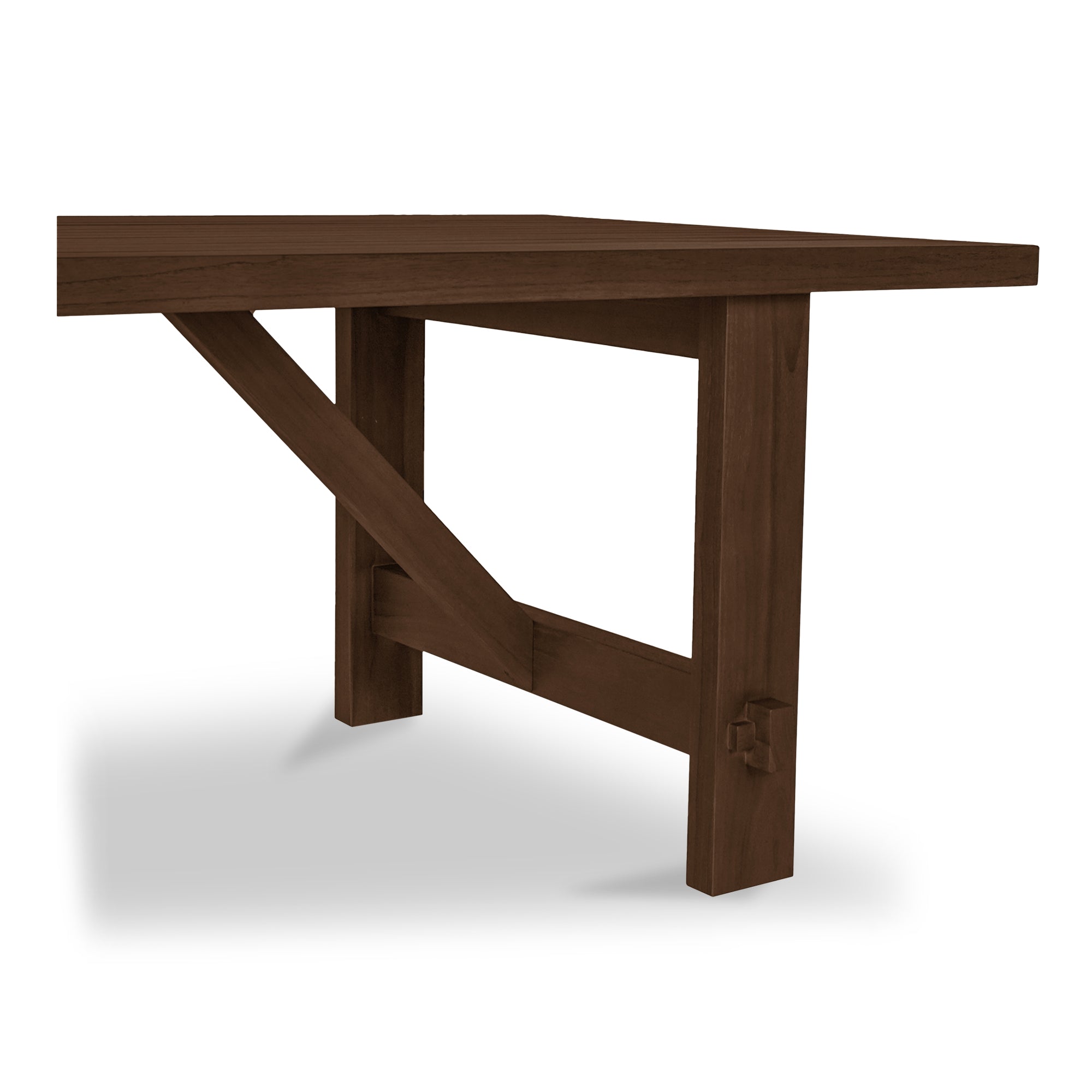 Esmond Outdoor Dining Table Brown
