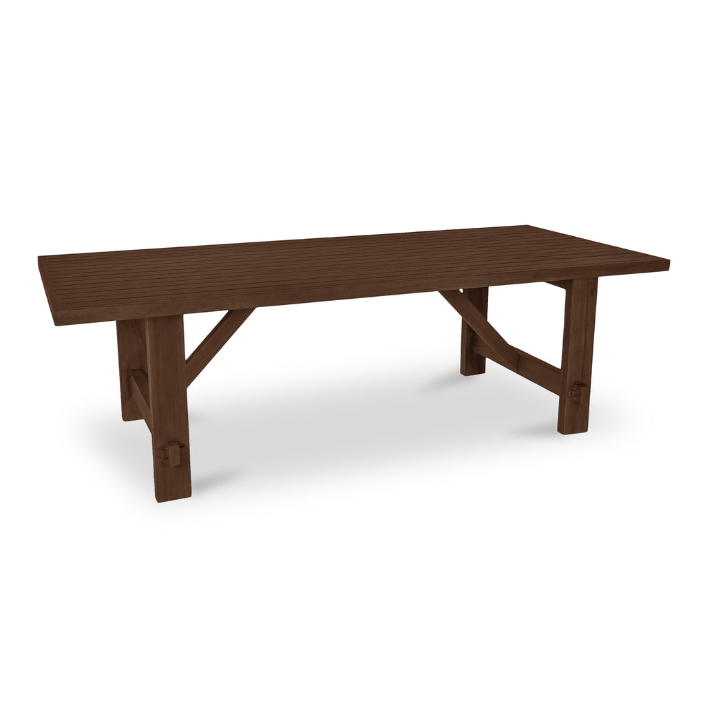 Esmond Outdoor Dining Table Brown
