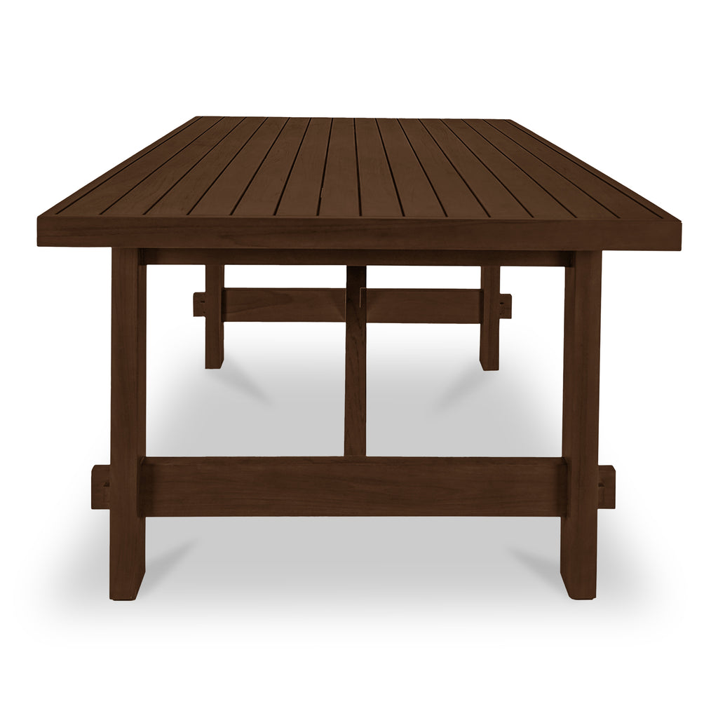 Esmond Outdoor Dining Table Brown