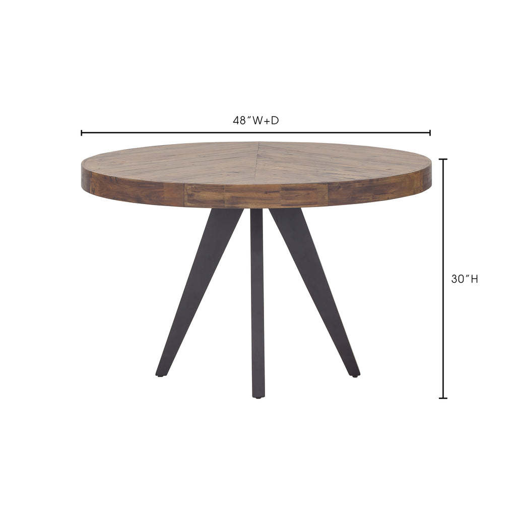 Parq Round Dining Table Amber