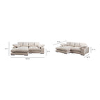 Plunge Sectional Cappuccino