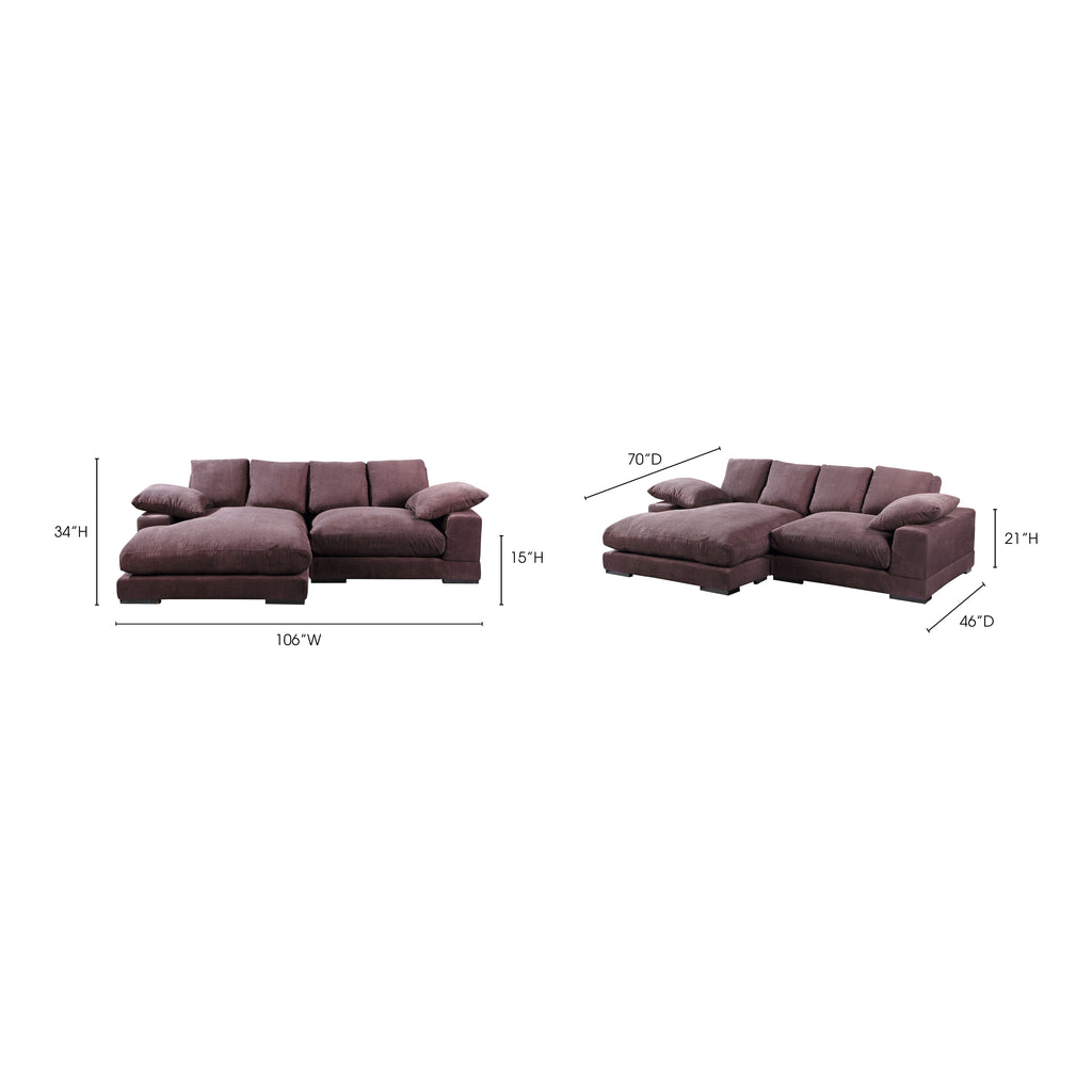 Plunge Sectional Dark Brown