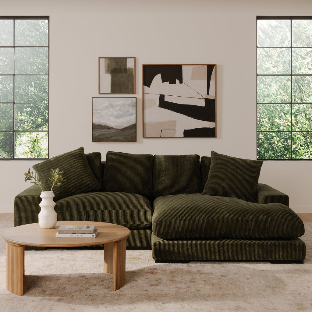 Plunge Sectional Dark Green