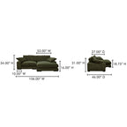 Plunge Sectional Dark Green