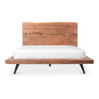Madagascar Platform Bed Queen Brown