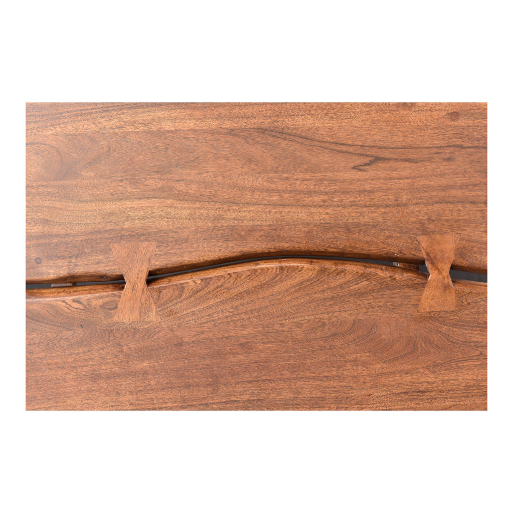 Madagascar Platform Bed Queen Brown