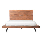Madagascar Platform Bed Queen Brown