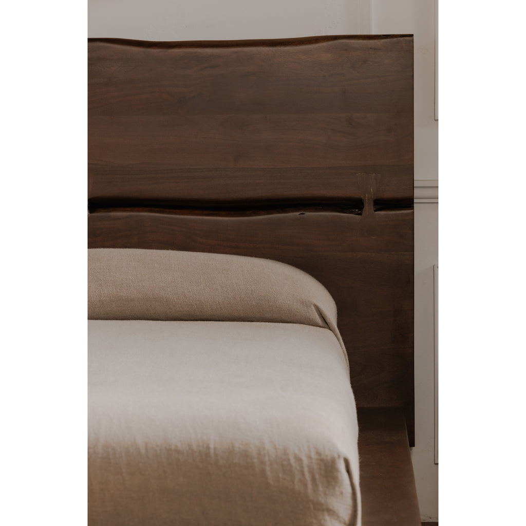 Madagascar Queen Platform Bed Dark Brown