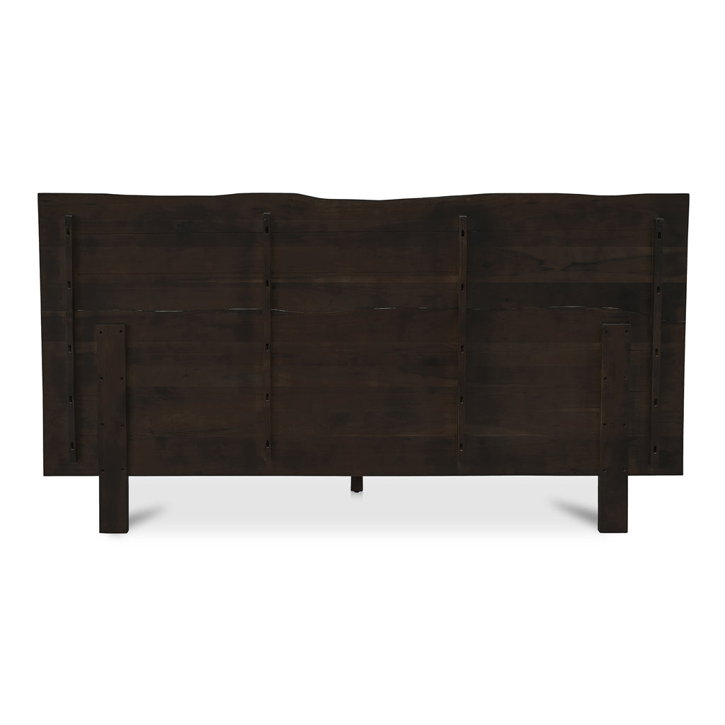 Madagascar Queen Platform Bed Dark Brown