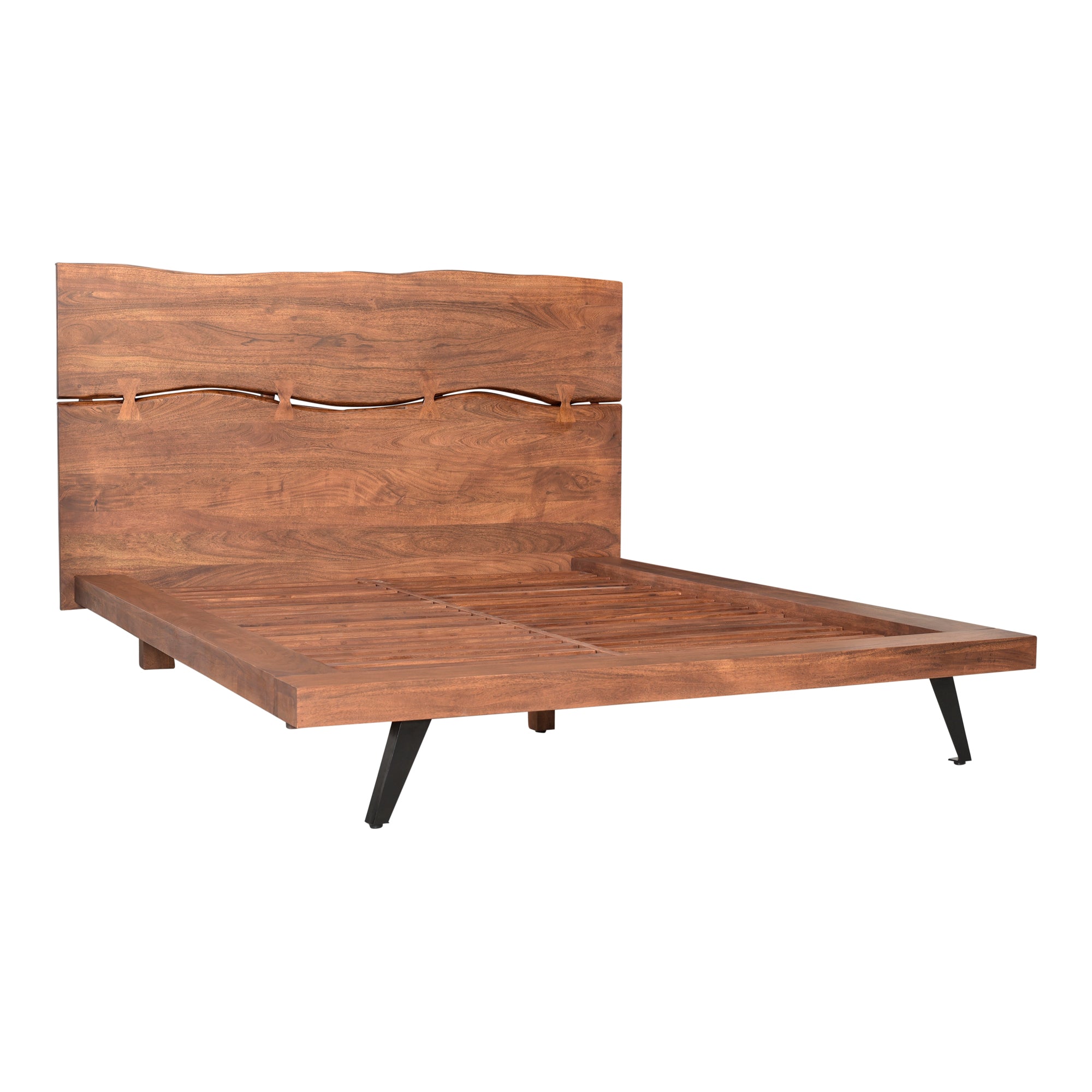 Madagascar Platform Bed King Brown
