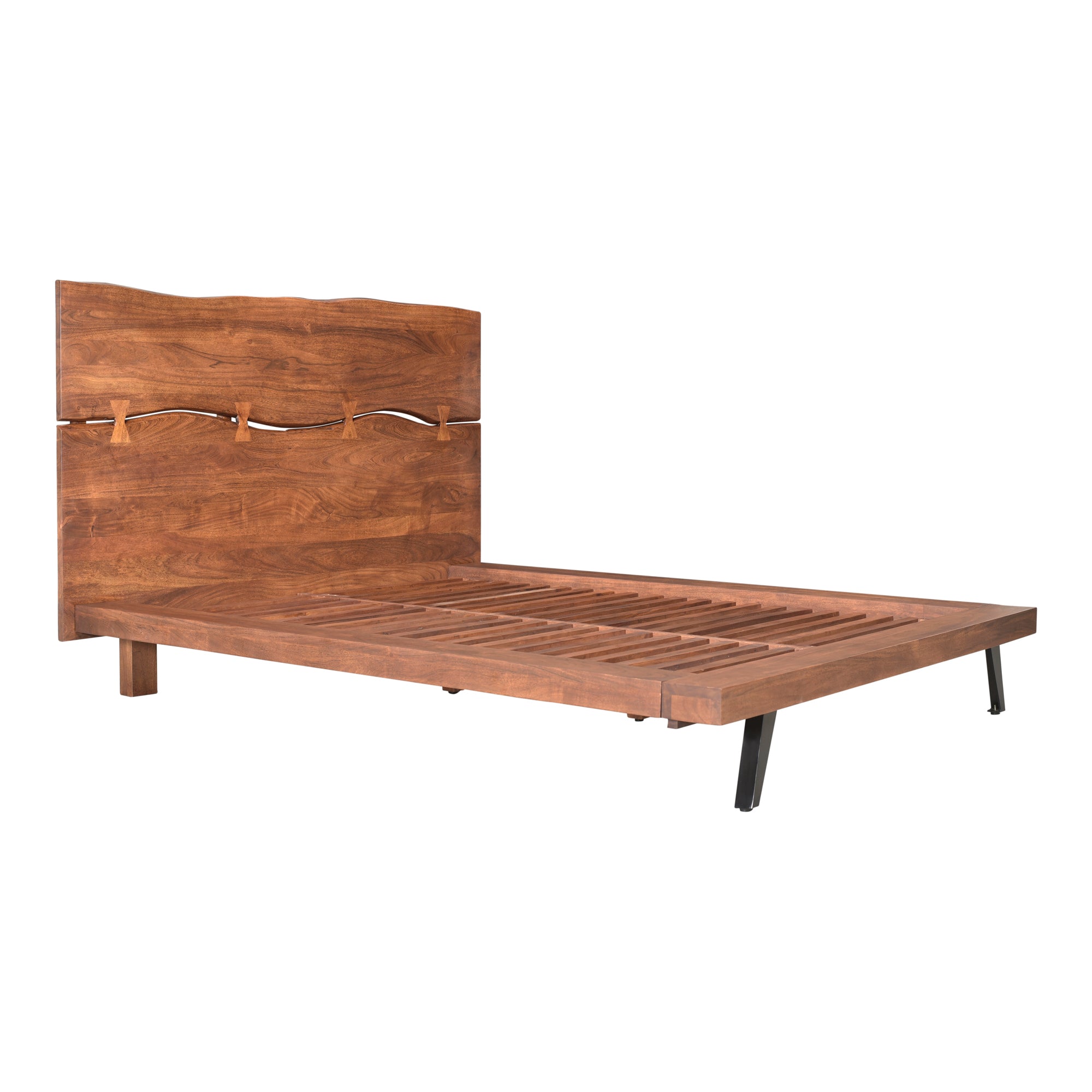 Madagascar Platform Bed King Brown