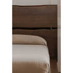 Madagascar King Platform Bed Dark Brown