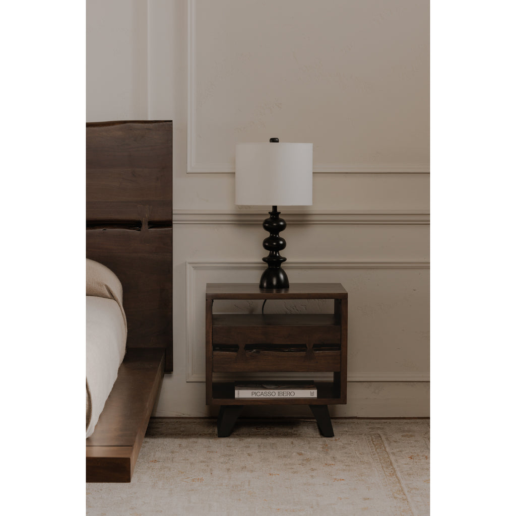 Madagascar Nightstand Dark Brown