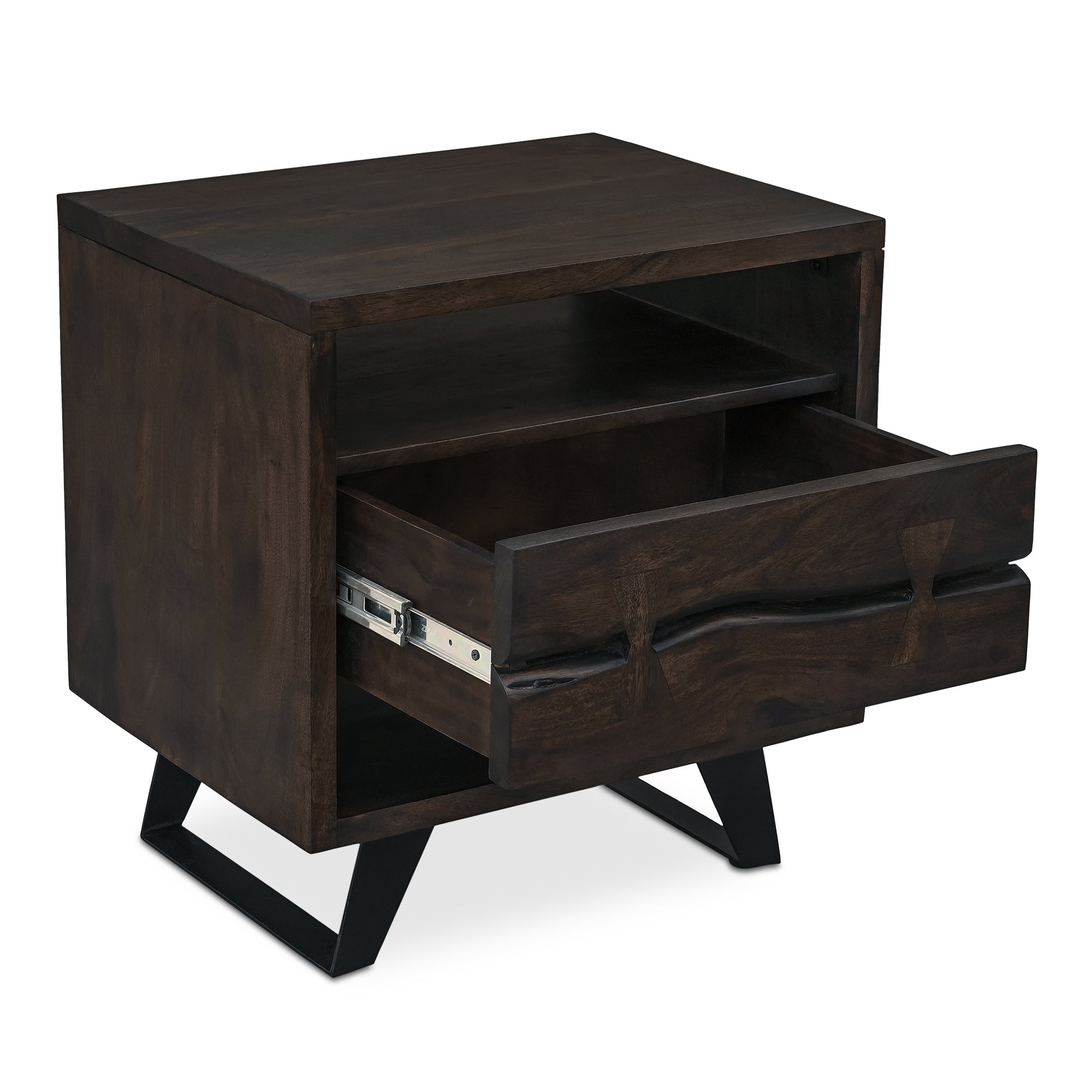Madagascar Nightstand Dark Brown