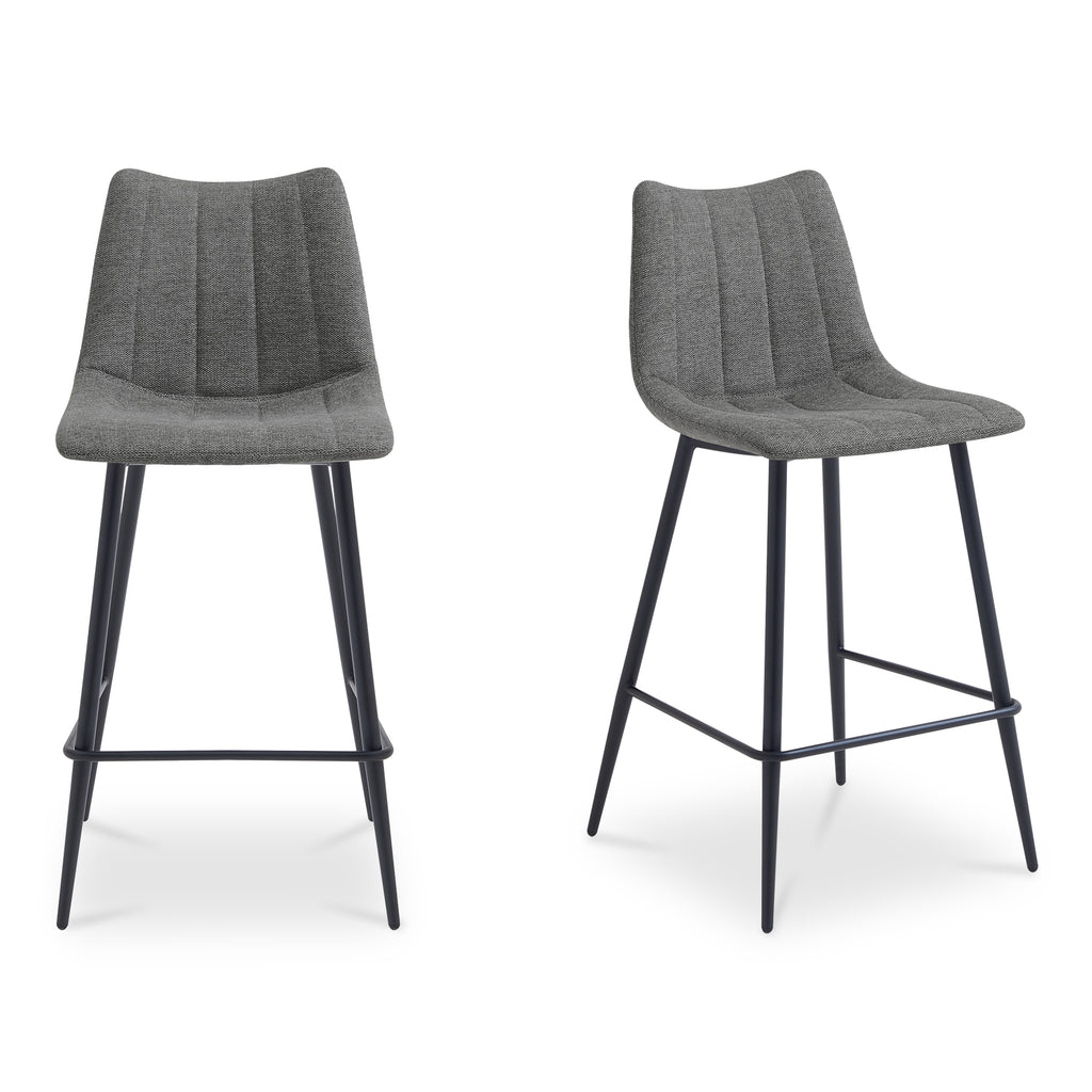 Alibi Counter Stool Dark Grey-Set of Two