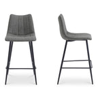 Alibi Counter Stool Dark Grey-Set of Two