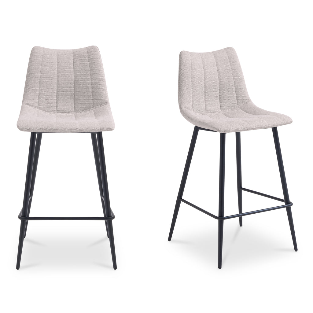 Alibi Counter Stool Beige-Set of Two