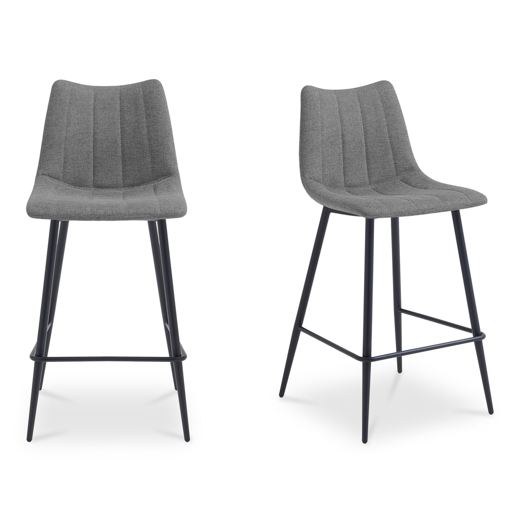 Alibi Bar Stool Dark Grey-Set of Two
