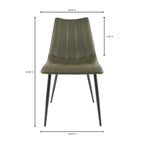 Alibi Dining Chair Dark Green - Set Of Two