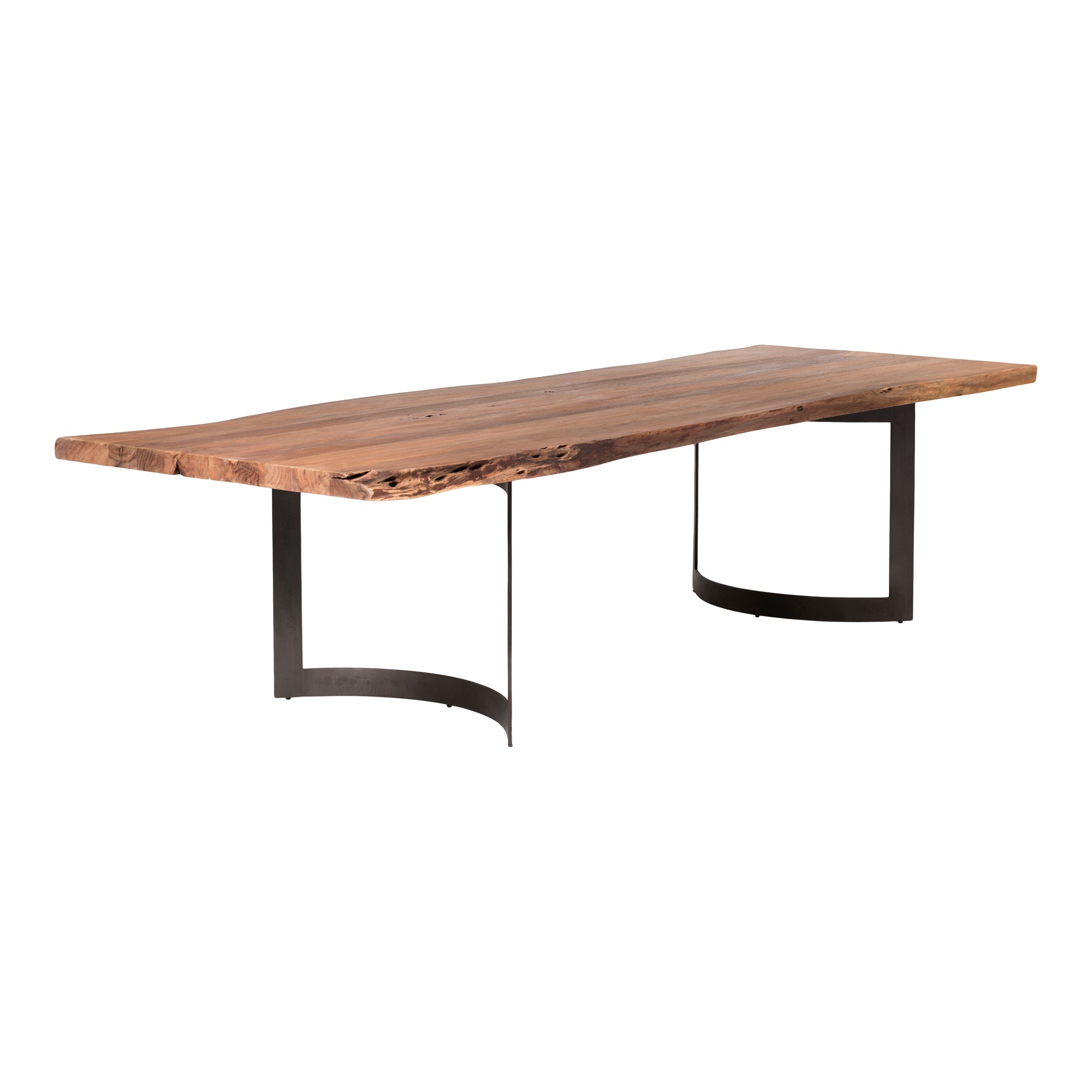 Bent Dining Table Large Brown