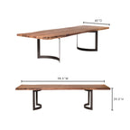 Bent Small Dining Table Brown