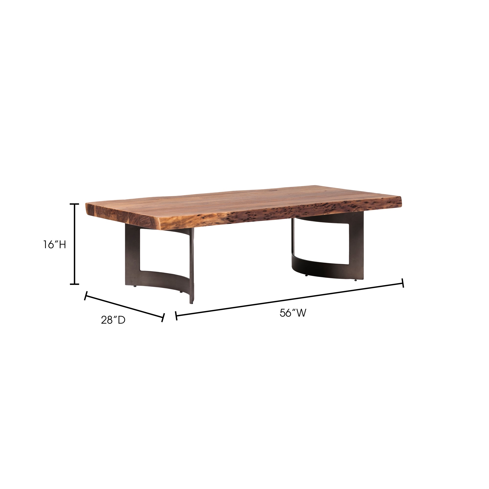 Bent Coffee Table Brown