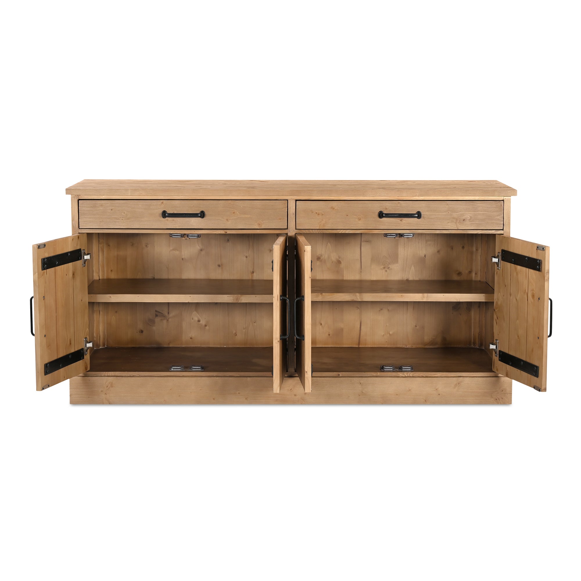 Tade 2 Drawer Sideboard Honey Pine