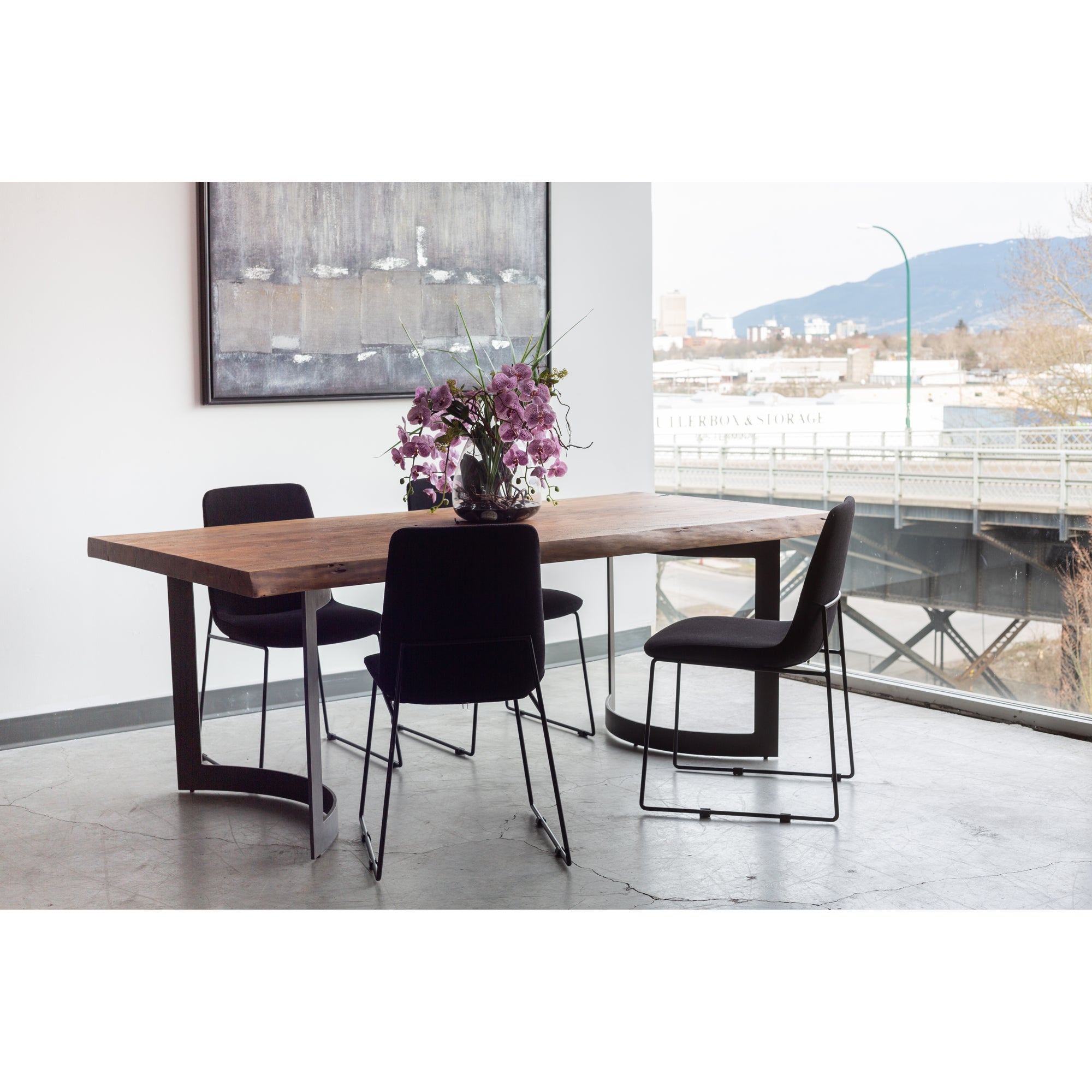 Bent Dining Table Extra Small Brown