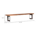 Bent Bench Extra Small Brown