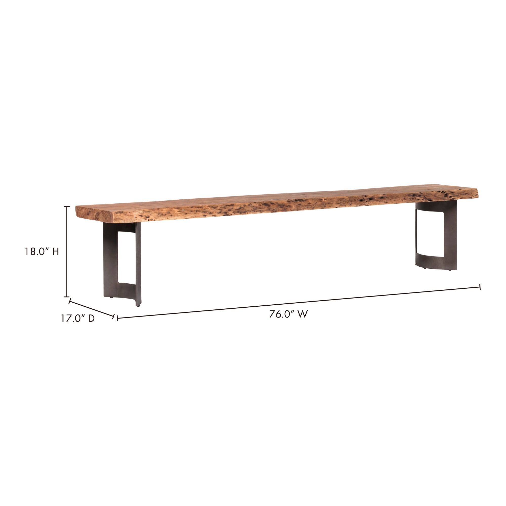 Bent Bench Extra Small Brown