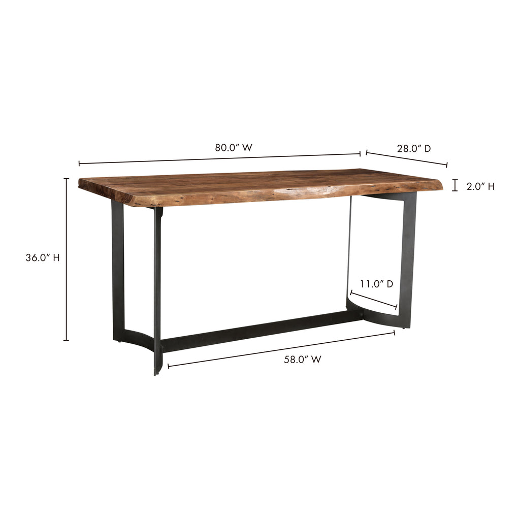 Bent Counter Table Brown