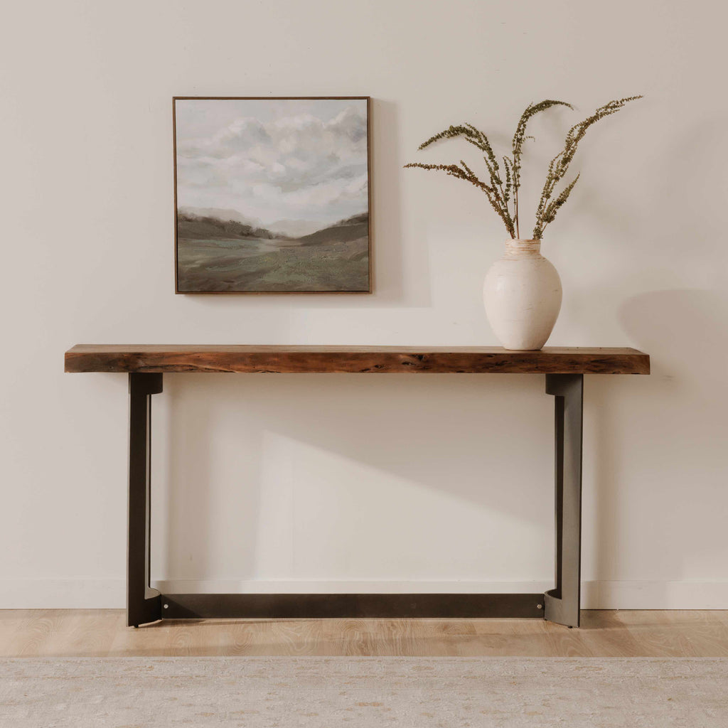 Bent Console Table Brown