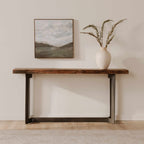 Bent Console Table Brown
