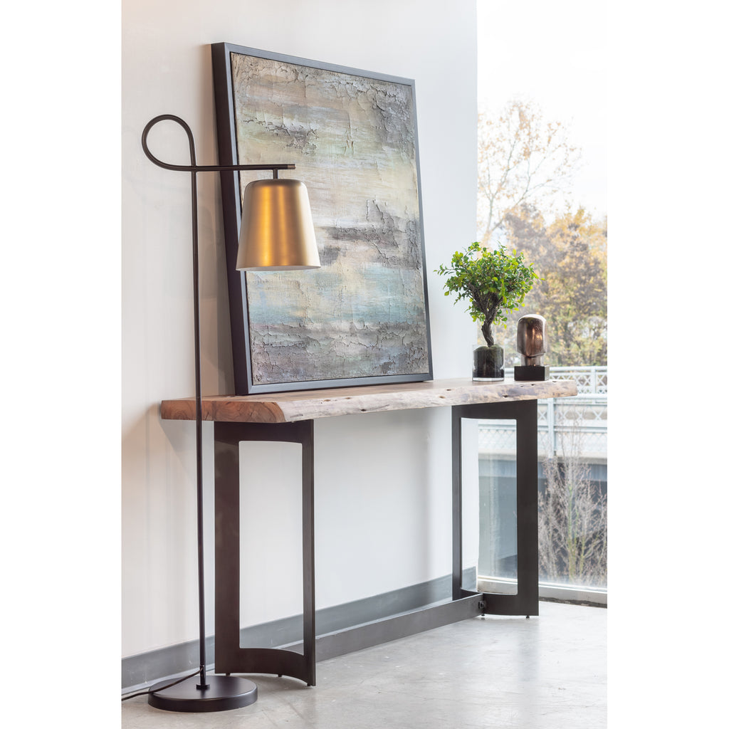 Bent Console Table Brown