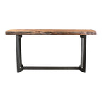 Bent Console Table Brown