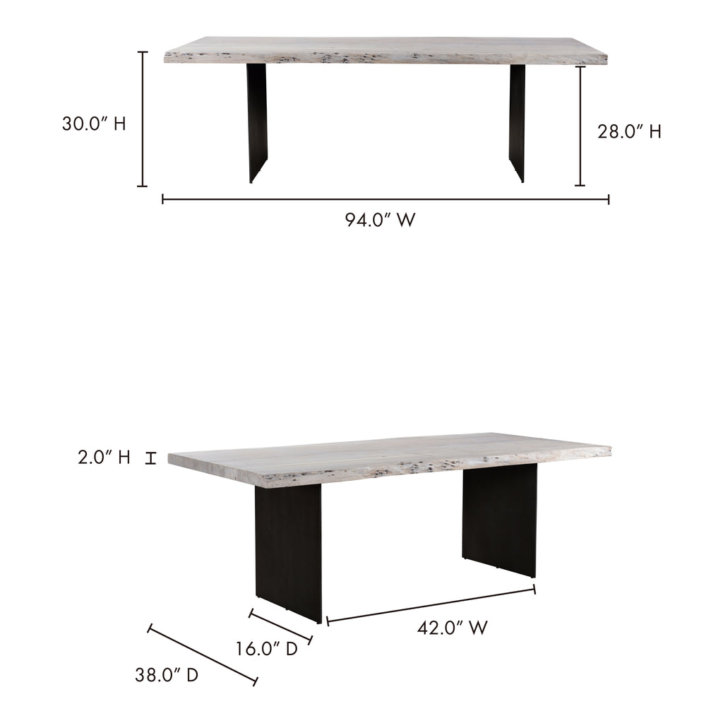 Evans Dining Table White