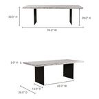 Evans Dining Table White