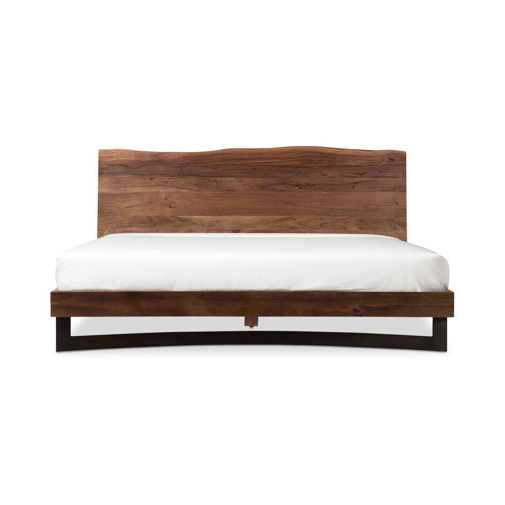Bent King Size Bed Brown